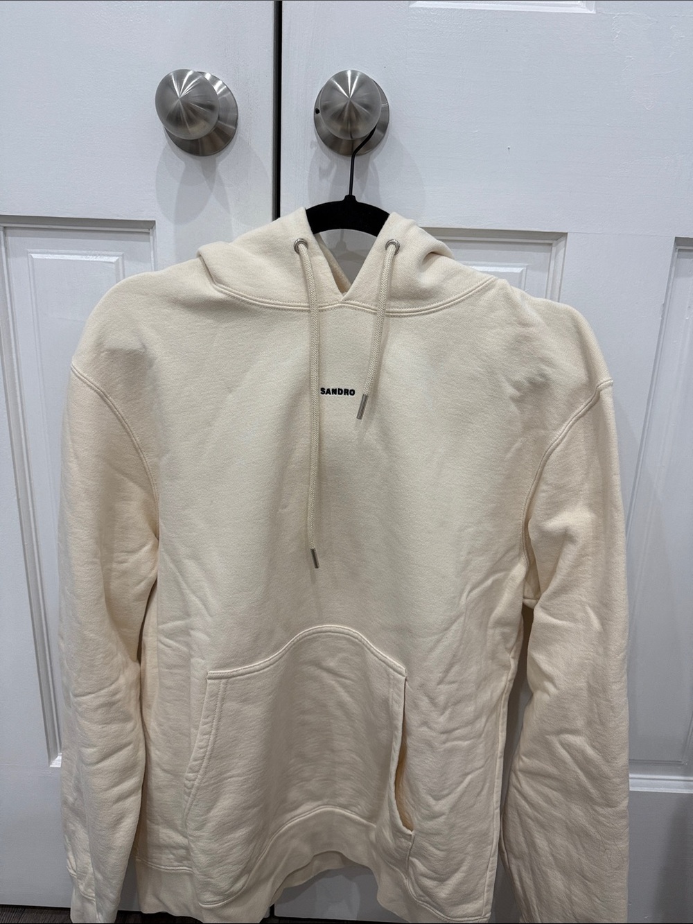 Sandro Off-White Logo Hoodie